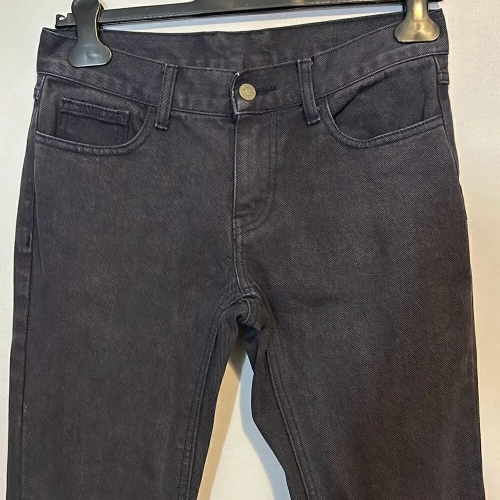 J Galt Black Flare Jeans Faded Denim grunge‎ skater y2k Size S